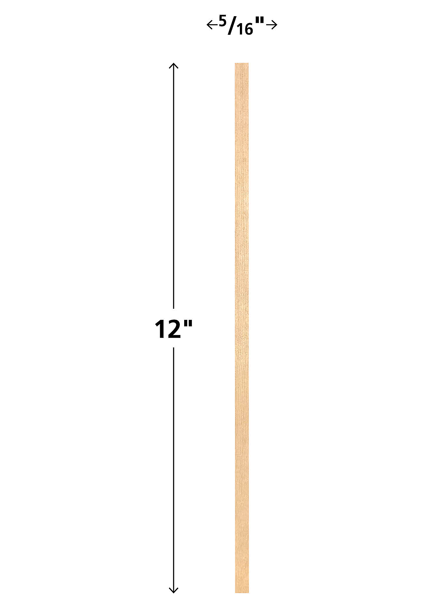 STEM Basics: Square Wood Dowels - 12 Count