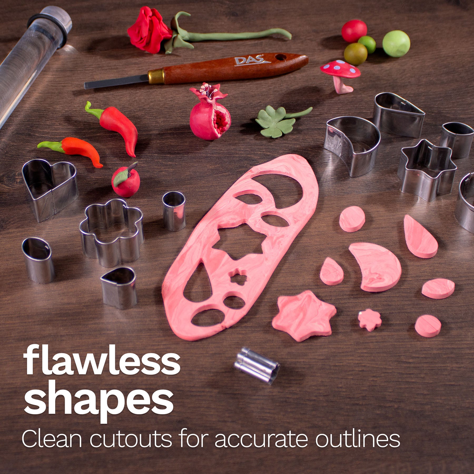 Modeling Clay Tools, Metal Cutters, 12 Pieces
