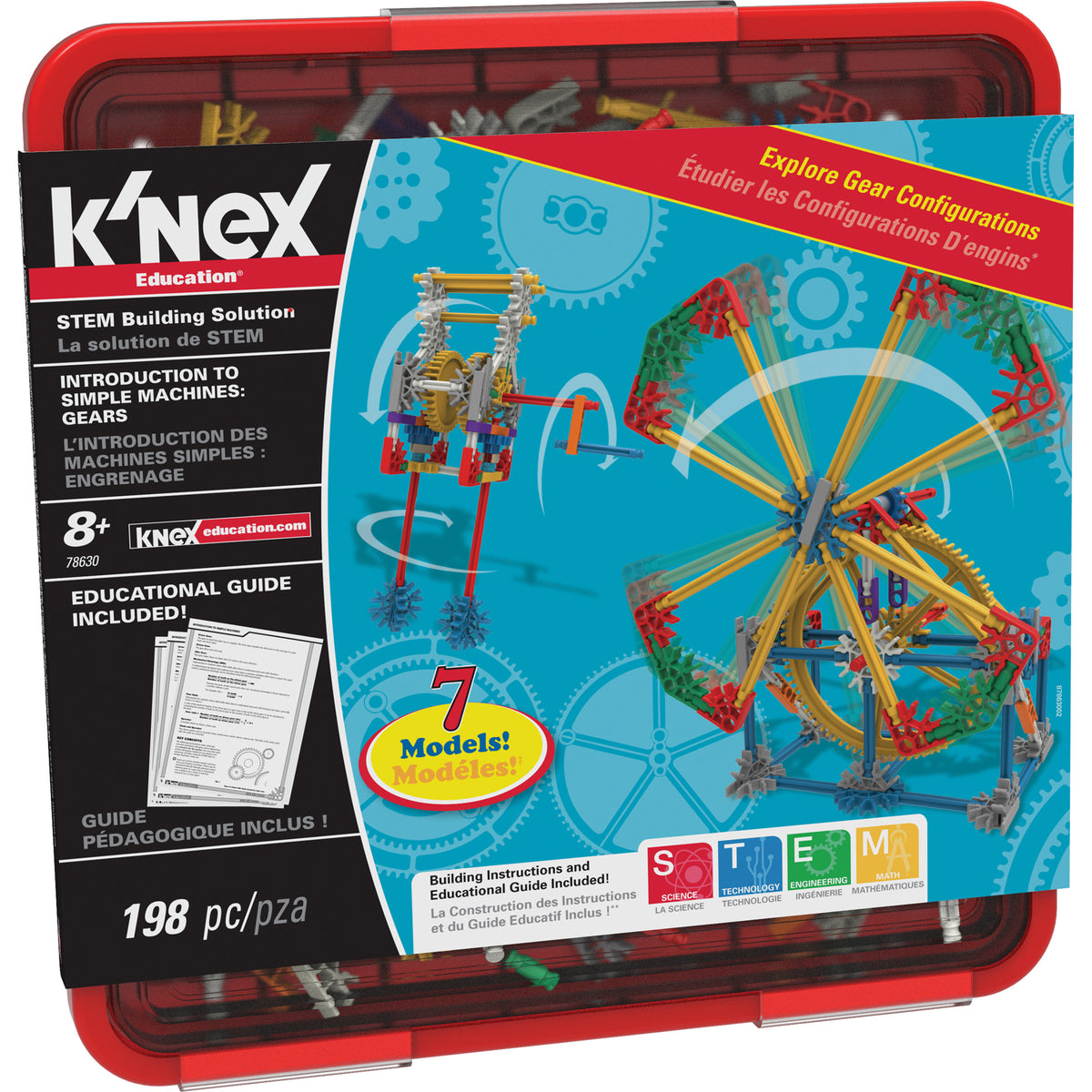 K'NEX STEAM Education Intro to Simple Machines: Wheels/Axles & Inclined Planes Educational Toys for Kids STEM Learning Kit Engineering for Kids Con