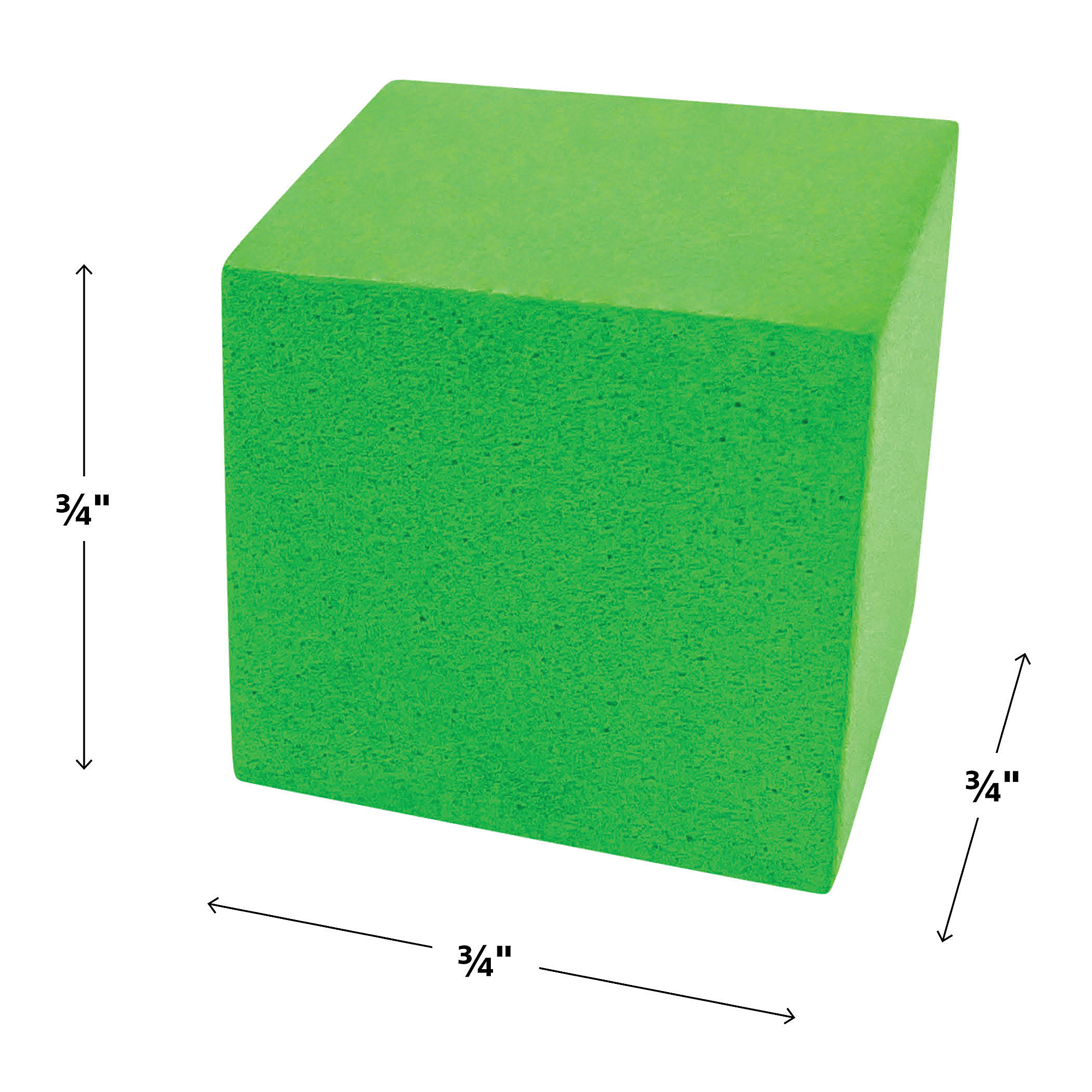 STEM Basics: Multicolor 3/4" Foam Cubes - 40 Count