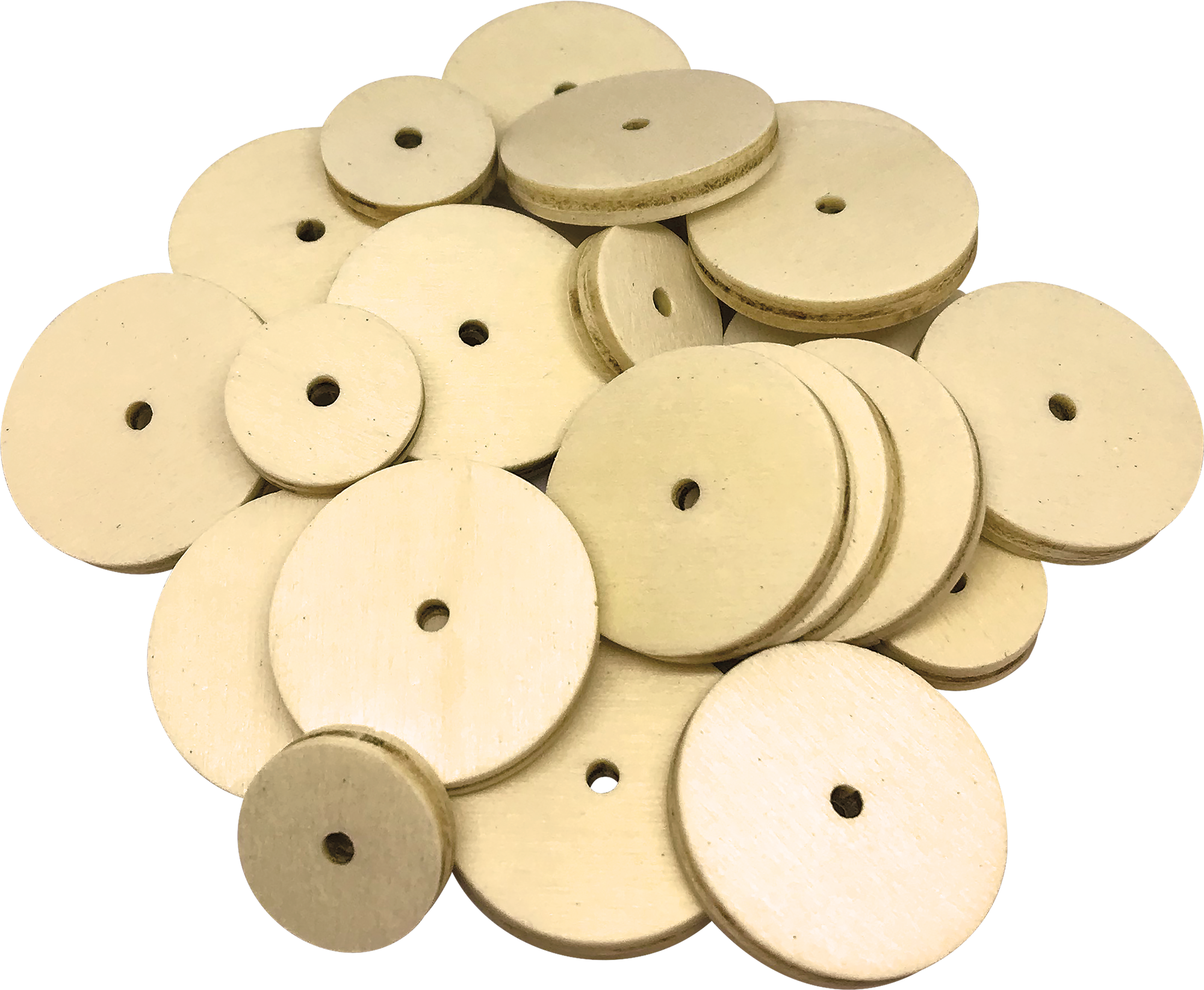 STEM Basics: Wooden Wheels - 60 Count