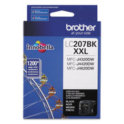 Brother Innobella LC207BK Original Inkjet Ink Cartridge - Black - 1 Each