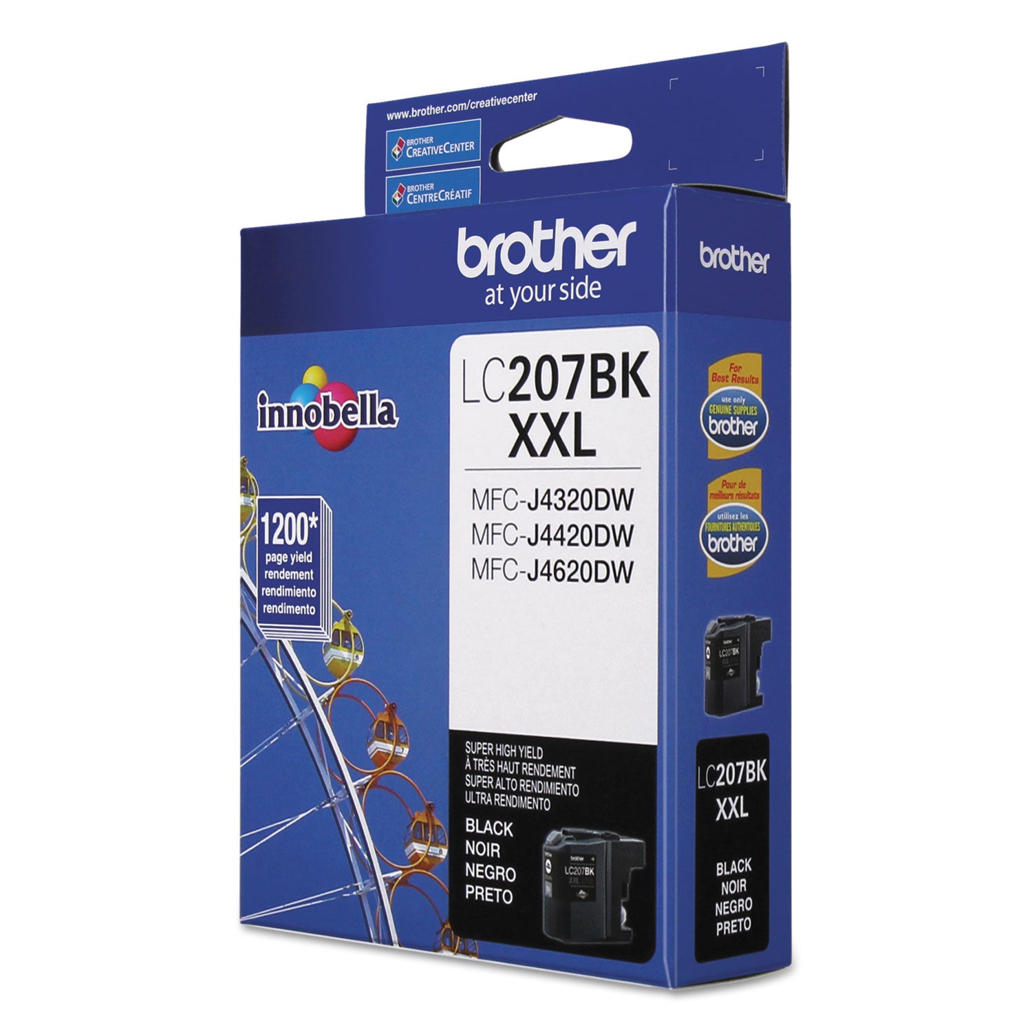 Brother Innobella LC207BK Original Inkjet Ink Cartridge - Black - 1 Each