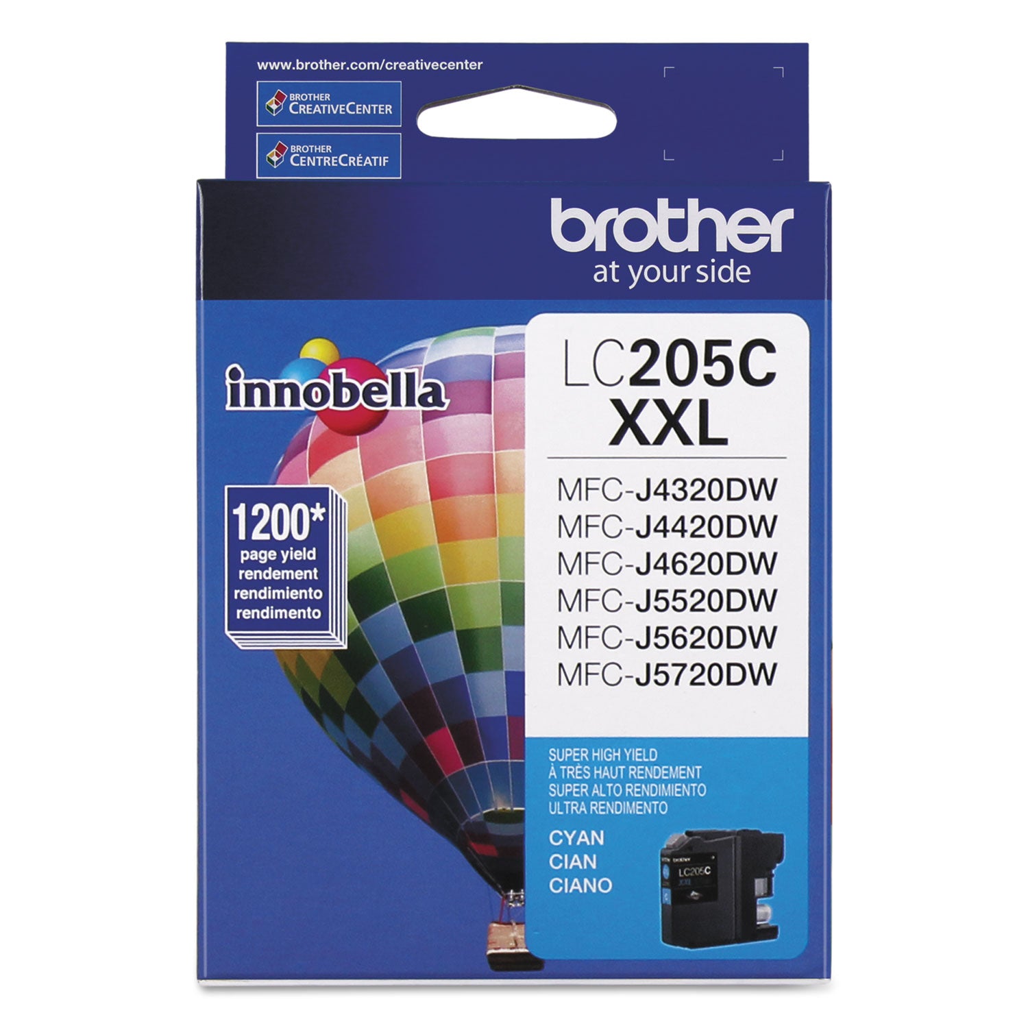Brother Innobella LC205C Inkjet Ink Cartridge - Cyan - 1 Each