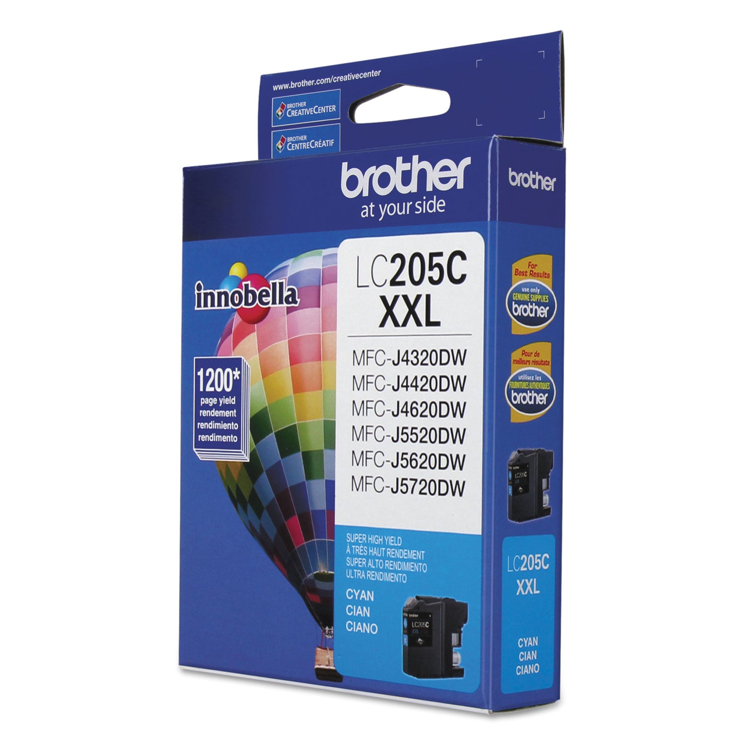 Brother Innobella LC205C Inkjet Ink Cartridge - Cyan - 1 Each