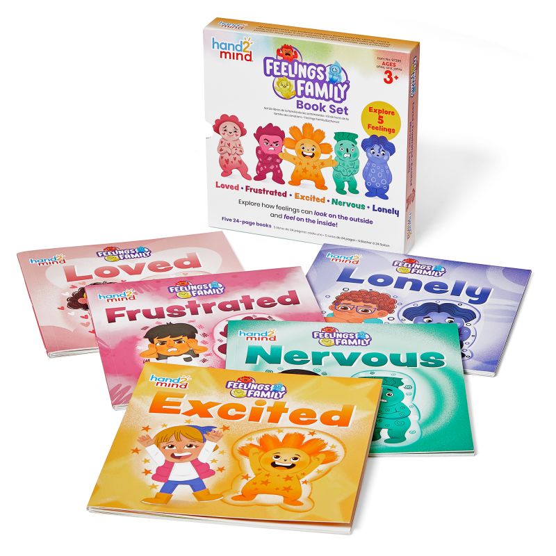 Feelings Family™ Book Set Loved, Excited, Nervous, Lonely, & Frustrated