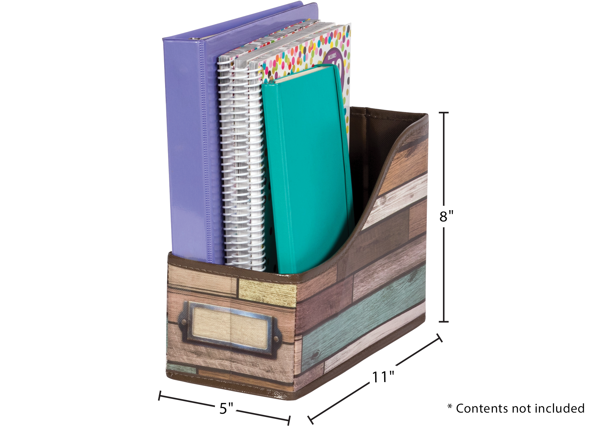 Reclaimed Wood Book Bin