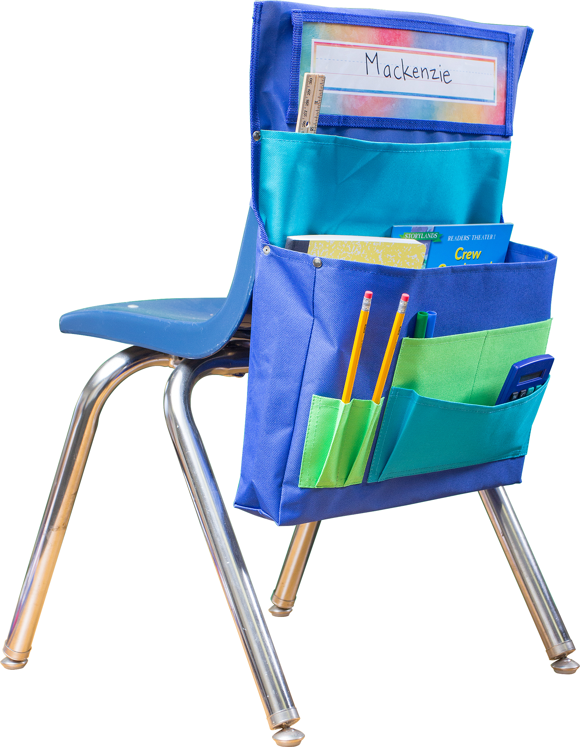 Blue, Teal & Lime Chair Pocket
