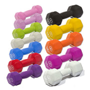 Neoprene Dumbell Set, 1-15Lbs Pairs