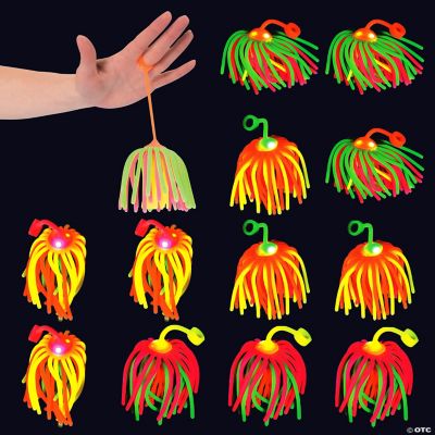 Flashing Neon Stretchy Noodle Yo Yo - 12 Pieces