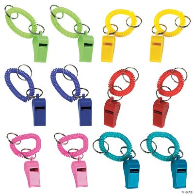 Whistle Expandable Key Chain - 12 Pieces