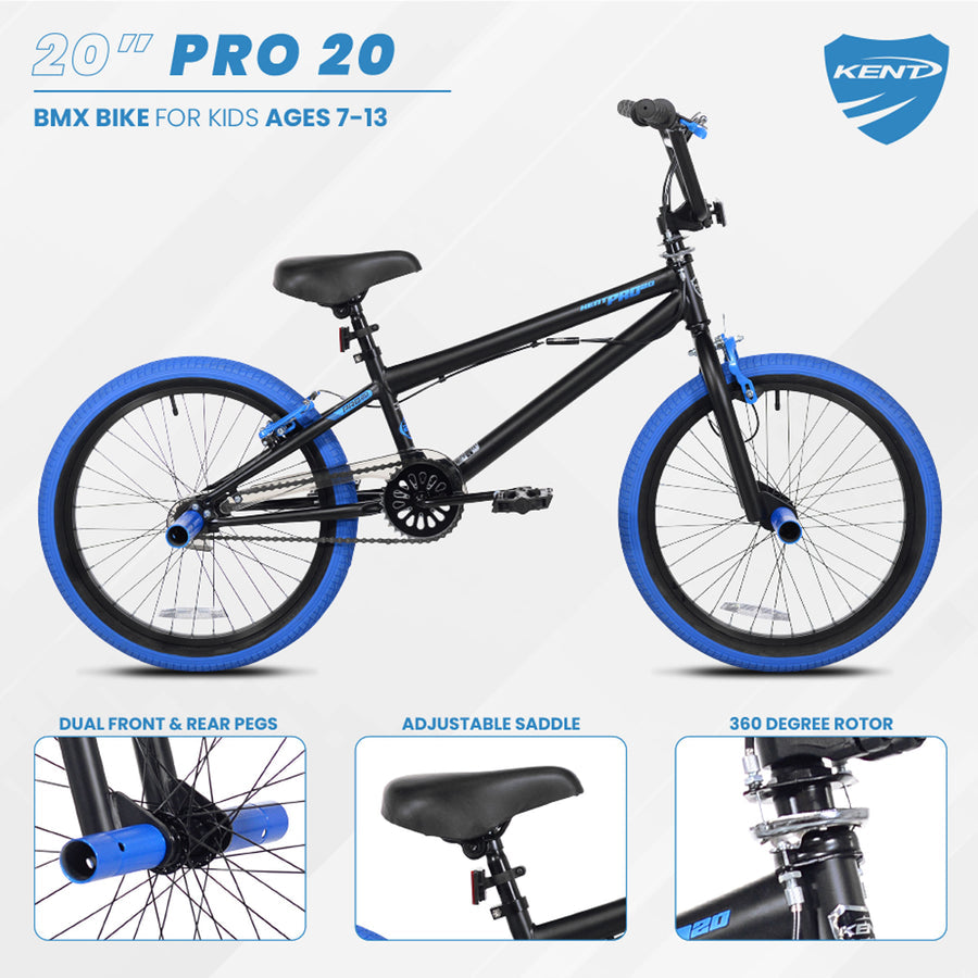 20" Kent Pro 20 Girls,Black/Turq