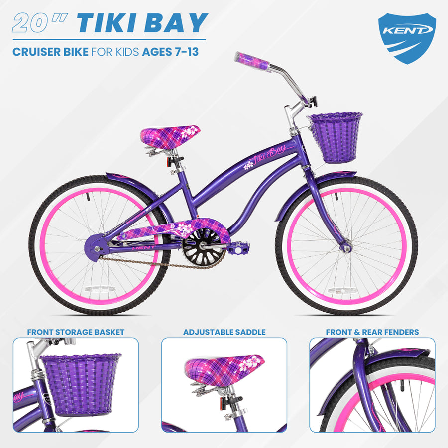 20" Kent Tiki Bay ,Purple Pink