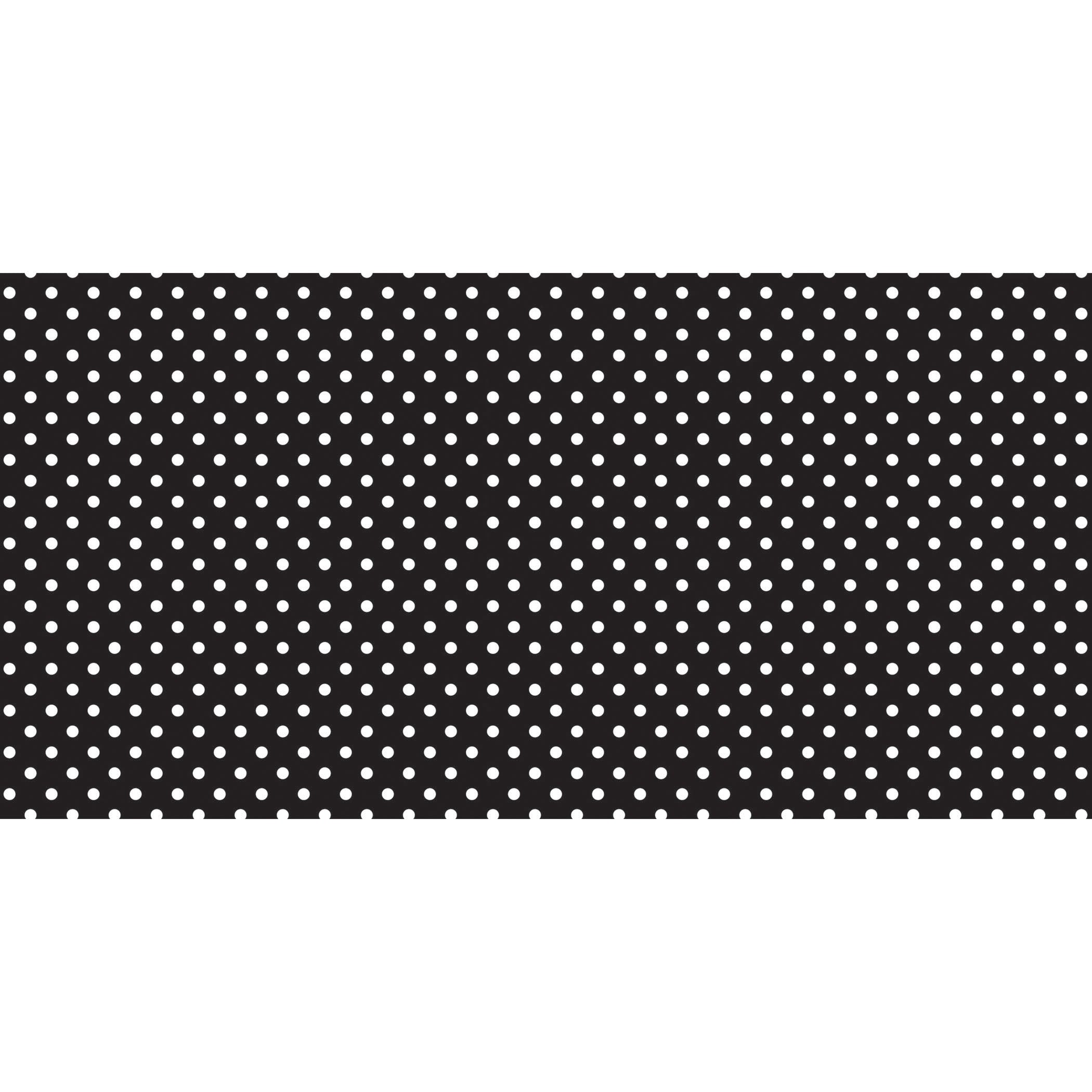 Bulletin Board Art Paper, Classic Dots-Black & White, 48" x 50', 1 Roll