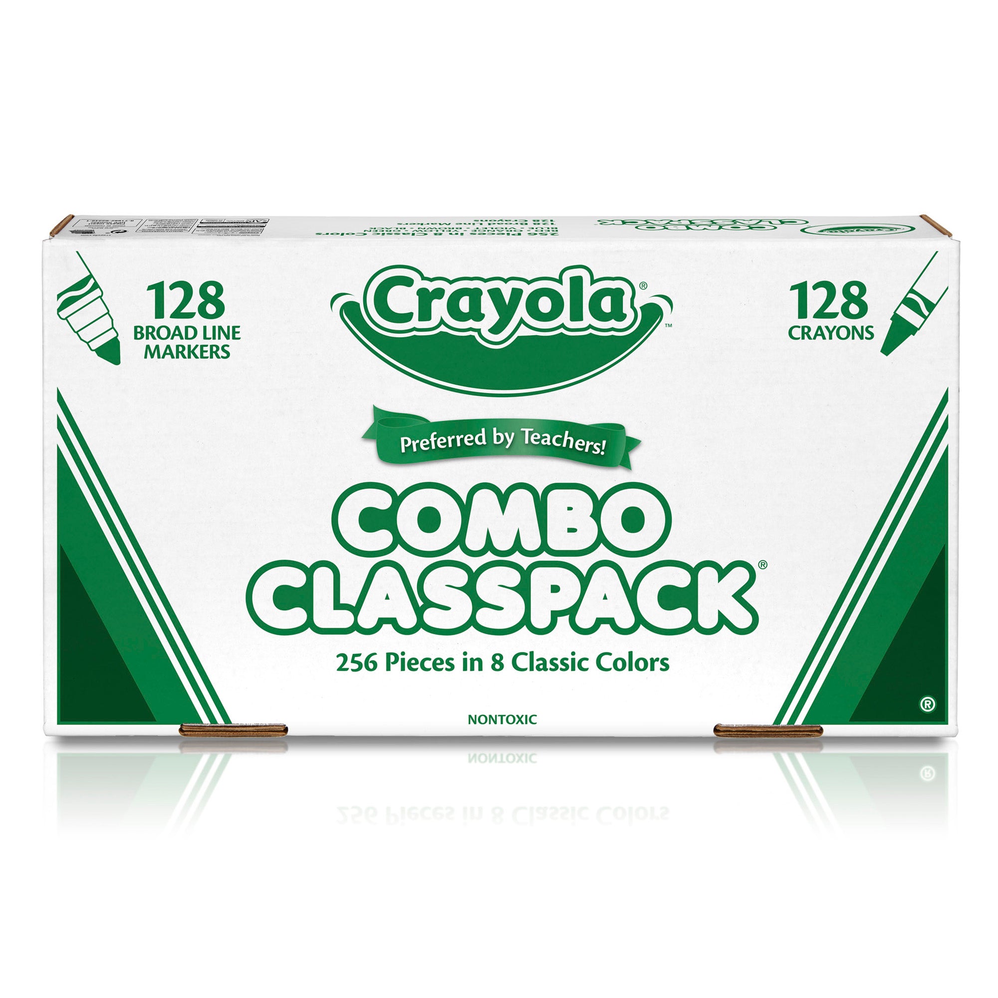 Crayon/Marker Combo Classpack®, 8 Colors, Pack of 256
