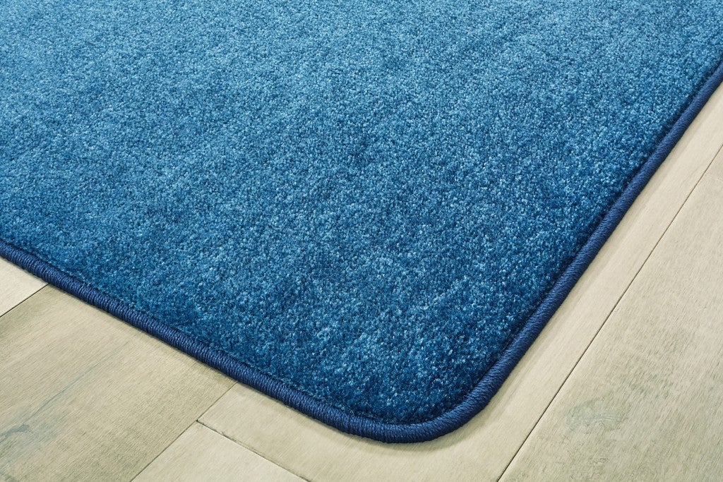 New Mt St Helens Solids Collection Carpet Marine Blue - 7ft 6in x 12ft - Rectangle - Marine Blue