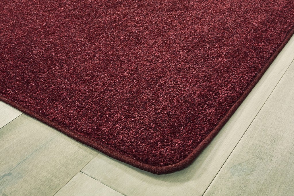 Mt St Helens Solids Collection Carpet Cranberry Red - 7ft 6in x 12ft - Rectangle - Cranberry