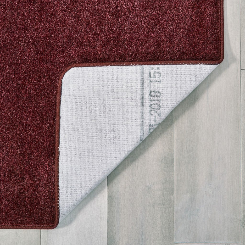 Mt St Helens Solids Collection Carpet Cranberry Red - 7ft 6in x 12ft - Rectangle - Cranberry