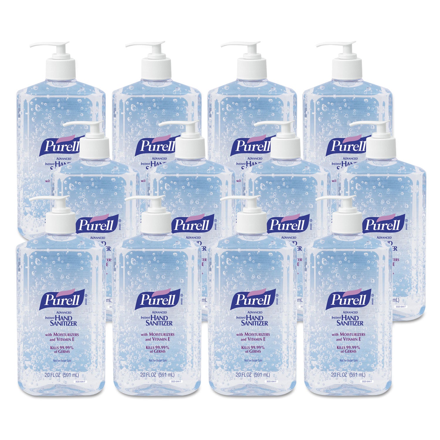 PURELL&reg; Advanced Hand Sanitizer - Clean Scent - 20 fl oz - Pump Bottle Dispenser - Kill Germs - Hand, Skin - Moisturizing - Clear - Triclosan-free, Paraben-free, Phthalate-free - 1 Each
