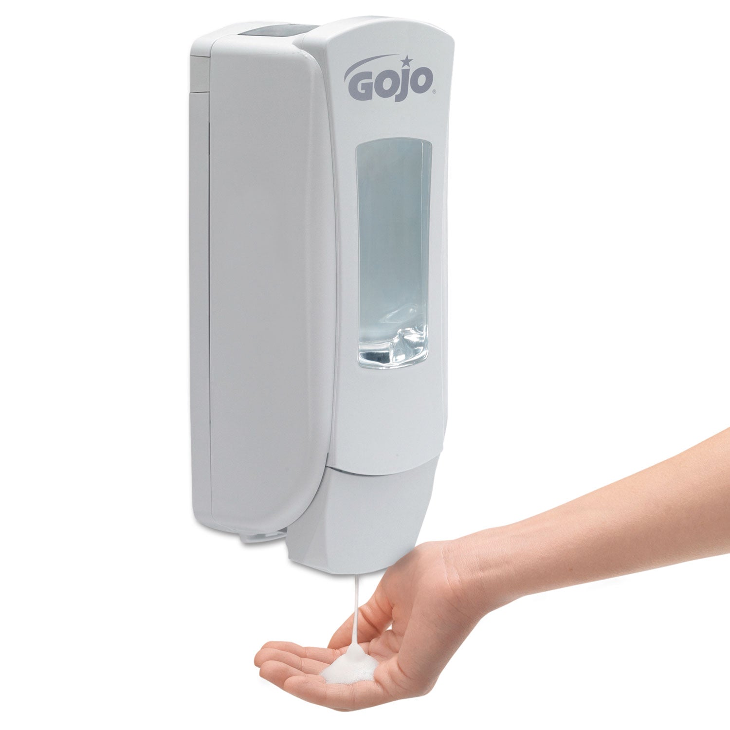 Gojo&reg; ADX-12 Clear/Mild Handwash Refill - 1.32 quart - Push Pump Dispenser - Hand, Skin - Moisturizing - Clear - Dye-free, Fragrance-free, Rich Lather, Bio-based - 1 Each
