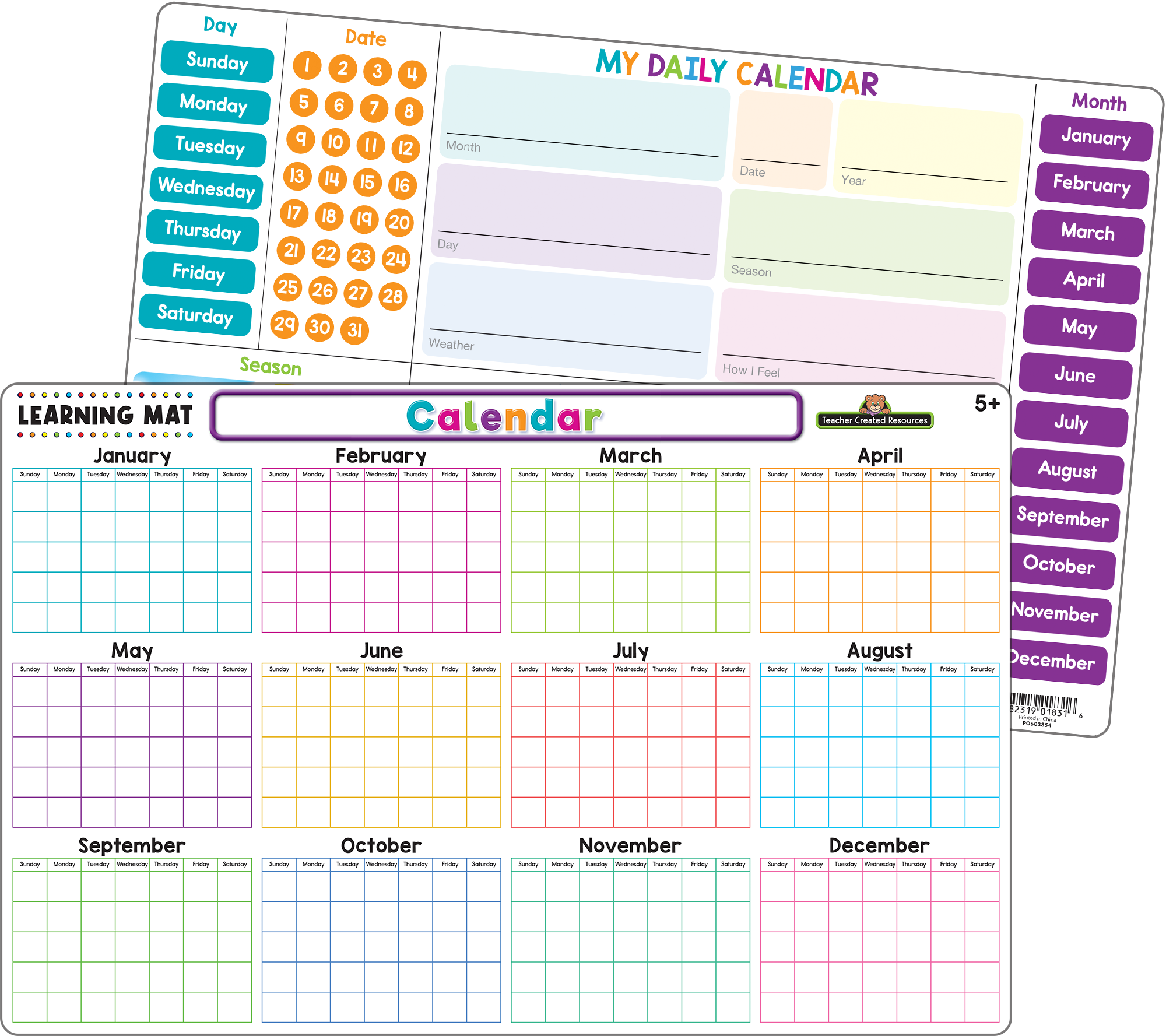 Calendar Learning Mat