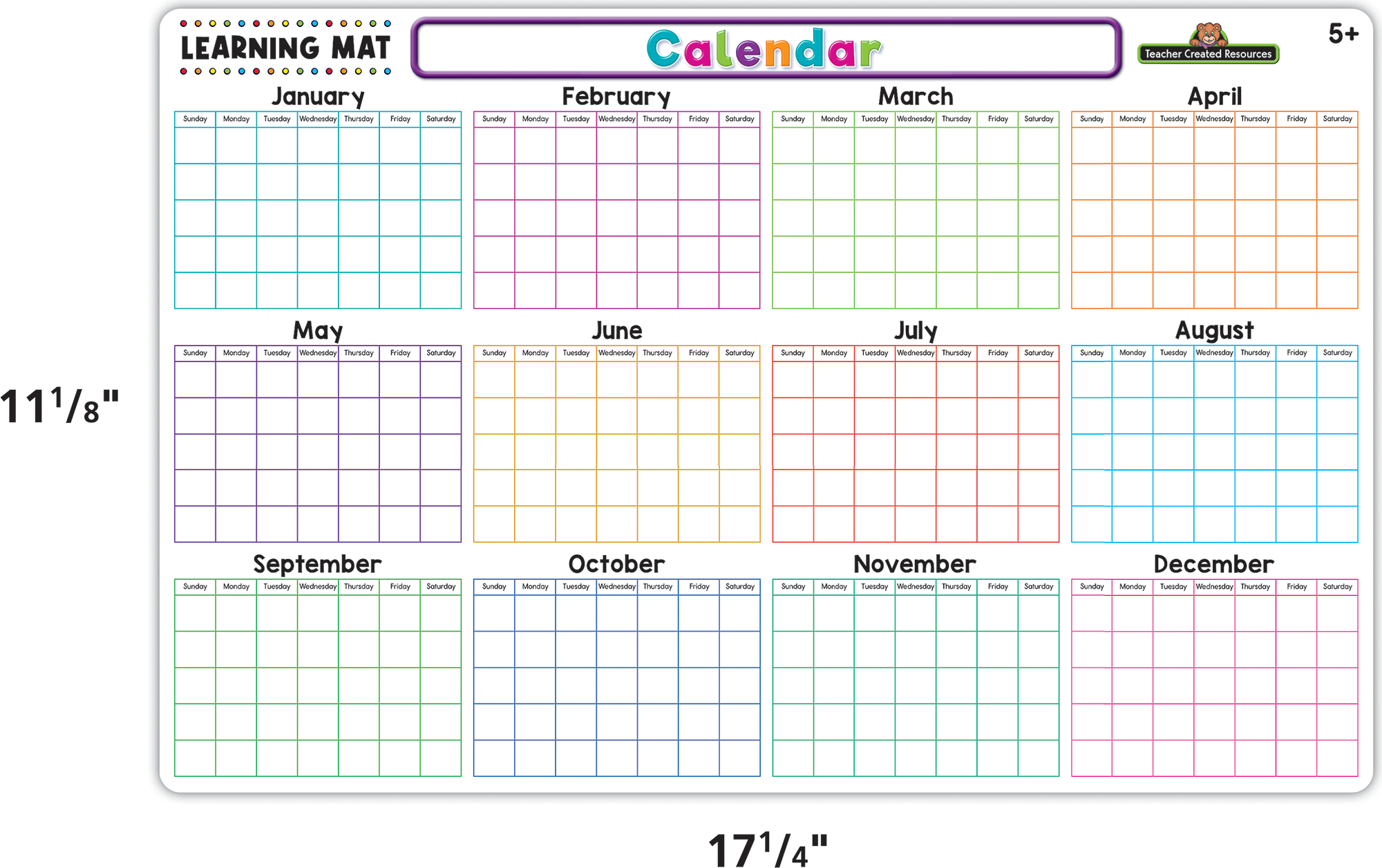 Calendar Learning Mat