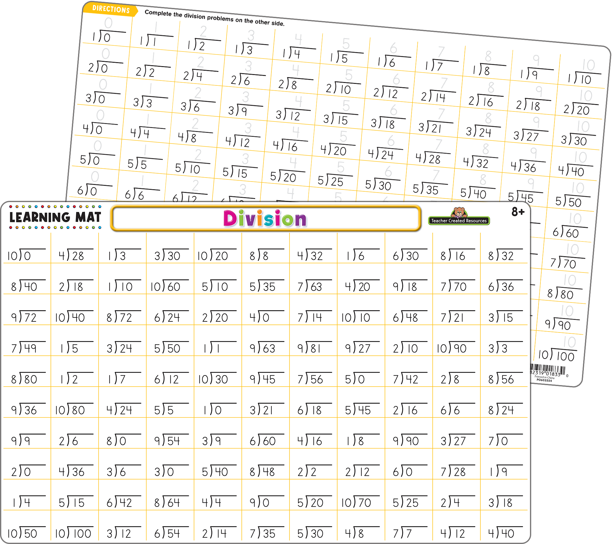 Division Learning Mat