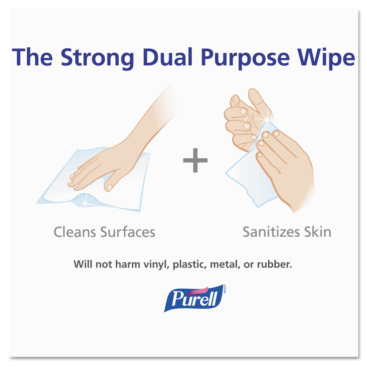 1200 x Wipe - Plastic - White - Durable - 1 Each