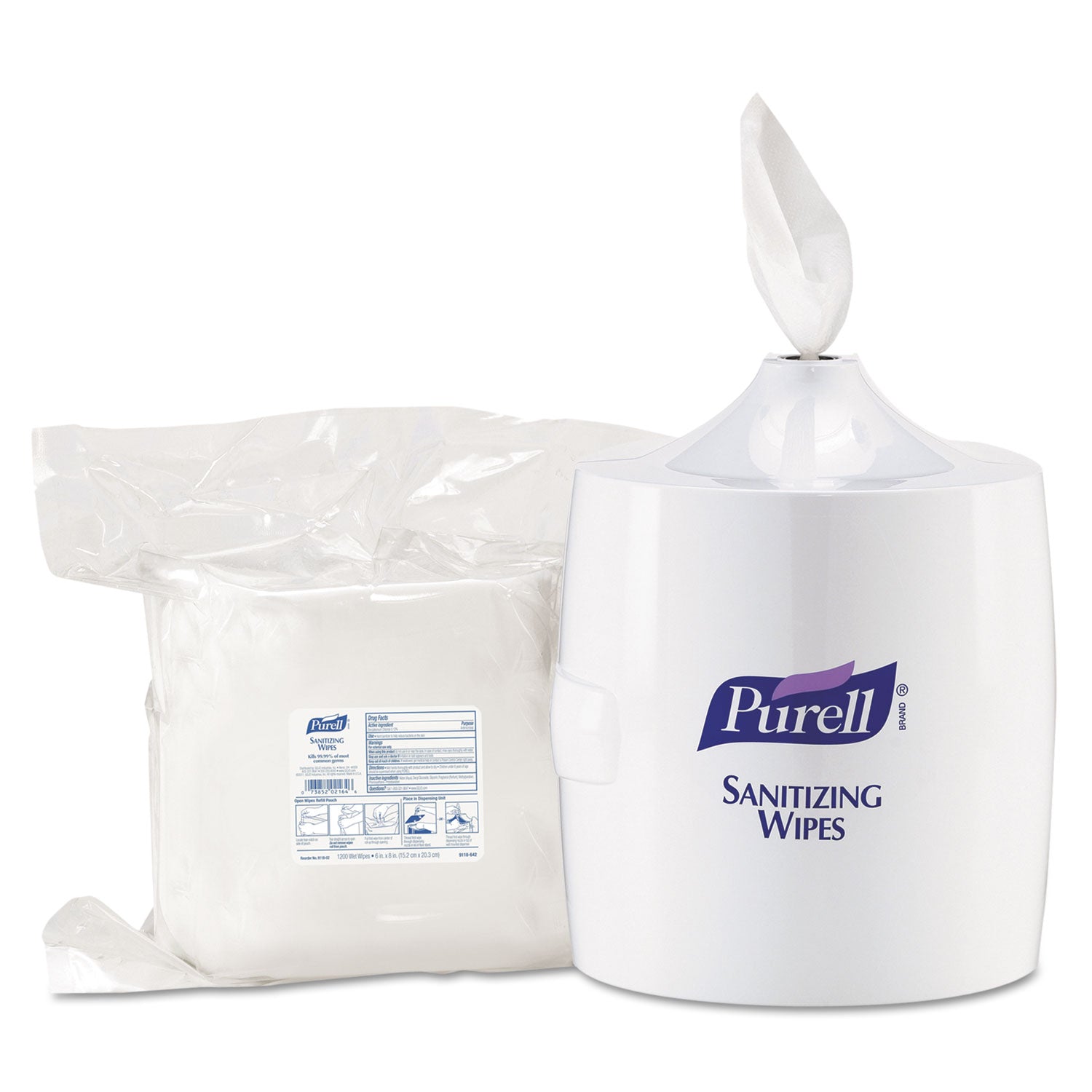 1200 x Wipe - Plastic - White - Durable - 1 Each