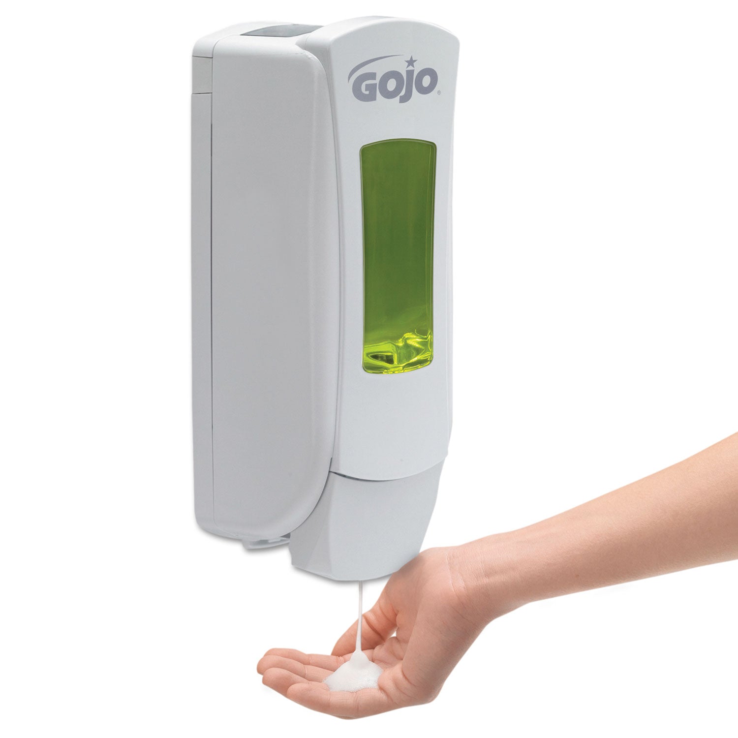 Gojo&reg; ADX-12 GingerCitrus Handwash Refill - Ginger Citrus Scent - 1.32 quart - Pump Bottle Dispenser - Kill Germs - Hand, Skin, Hair, Body - Moisturizing - Green - Bio-based - 1 Each