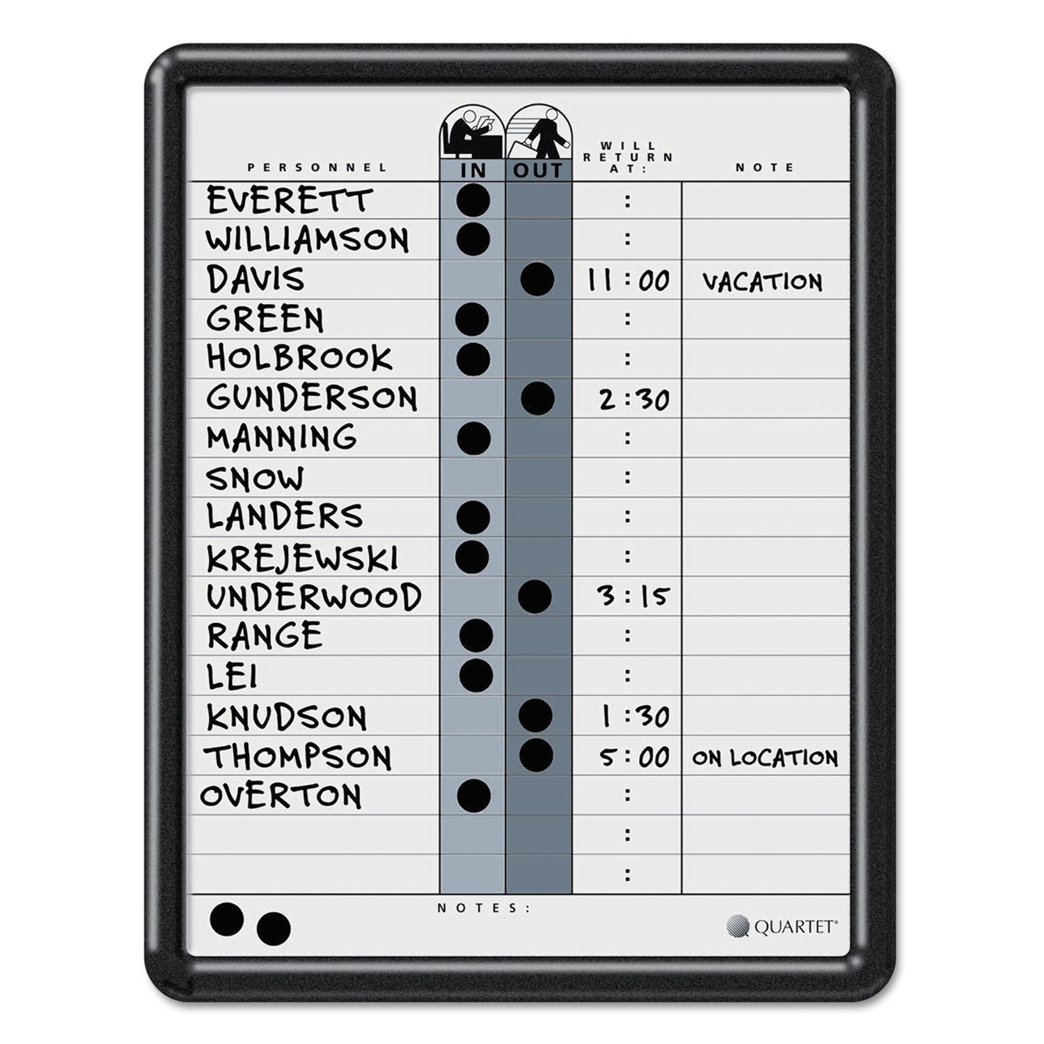 14" Board Height x 11" Board Width - Gray Porcelain Surface - Magnetic, Durable, Stain Resistant, Dent Resistant, Ghost Resistant, Scratch Resistant - Black Frame - 1 Each