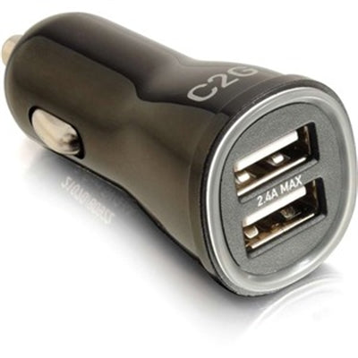 C2G Smart 2-Port USB Car Charger  2.4A Output