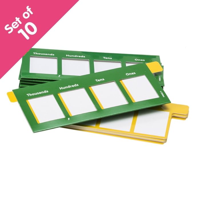 Place Value Sliders - Ones to Thousands set of 10