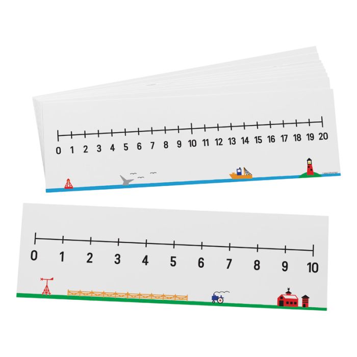 0-10 / 0-20 Number Lines Set of 10