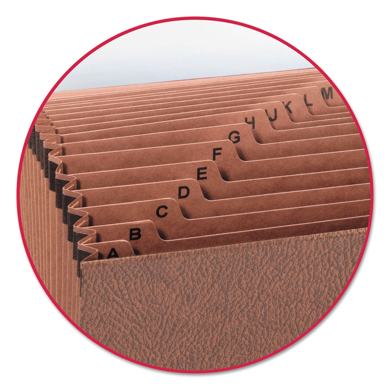 Smead Legal Recycled Expanding File - 8 1/2" x 14" - 7/8" Expansion - 21 Pocket(s) - Redrope - Elastic Closure, Reinforced Gusset - 30% Recycled - 1 Each