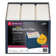 Smead 1/3 Tab Cut Letter Recycled Expanding File - 8 1/2" x 11" - 7/8" Expansion - 12 Pocket(s) - Top Tab Location - Assorted Tab Position - 11 Divider(s) - Navy - Tear Resistant - 10% Recycled - 1 Each