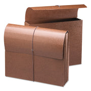 Smead Letter Recycled File Wallet - 8 1/2" x 11" - 3 1/2" Expansion - Redrope - Elastic Closure, Reinforced Gusset, Flap - 30% Recycled - 1 Each