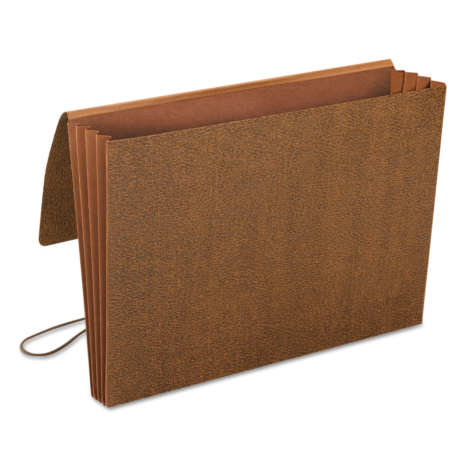 Smead Legal Recycled File Wallet - 8 1/2" x 14" - 3 1/2" Expansion - Redrope - Elastic Closure, Reinforced Gusset, Flap - 30% Recycled - 1 Each