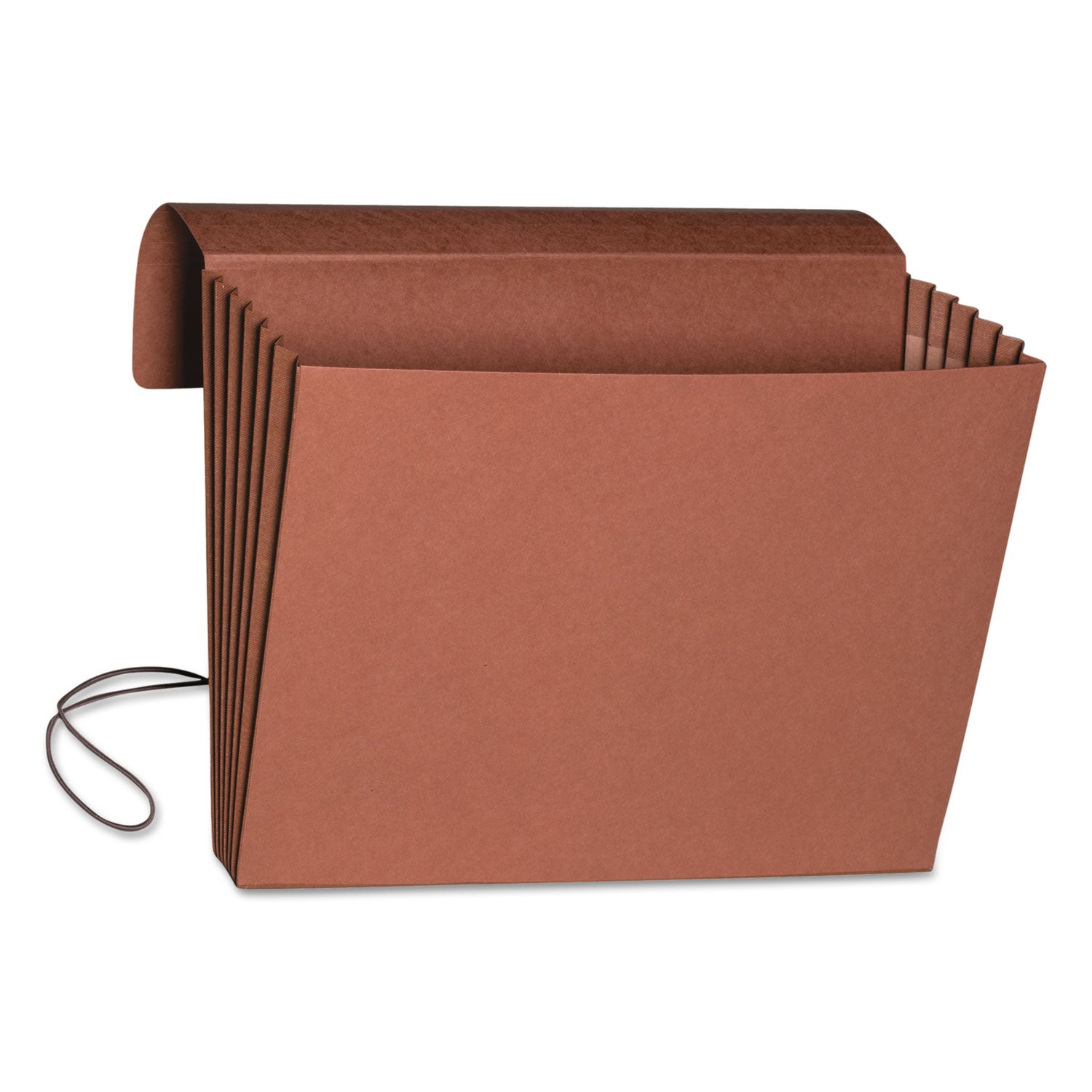 Smead Legal Recycled File Wallet - 8 1/2" x 14" - 5 1/4" Expansion - Top Tab Location - 11 pt. - Redrope - Elastic Closure, Flap, Reinforced Gusset - 30% Recycled - 1 Each