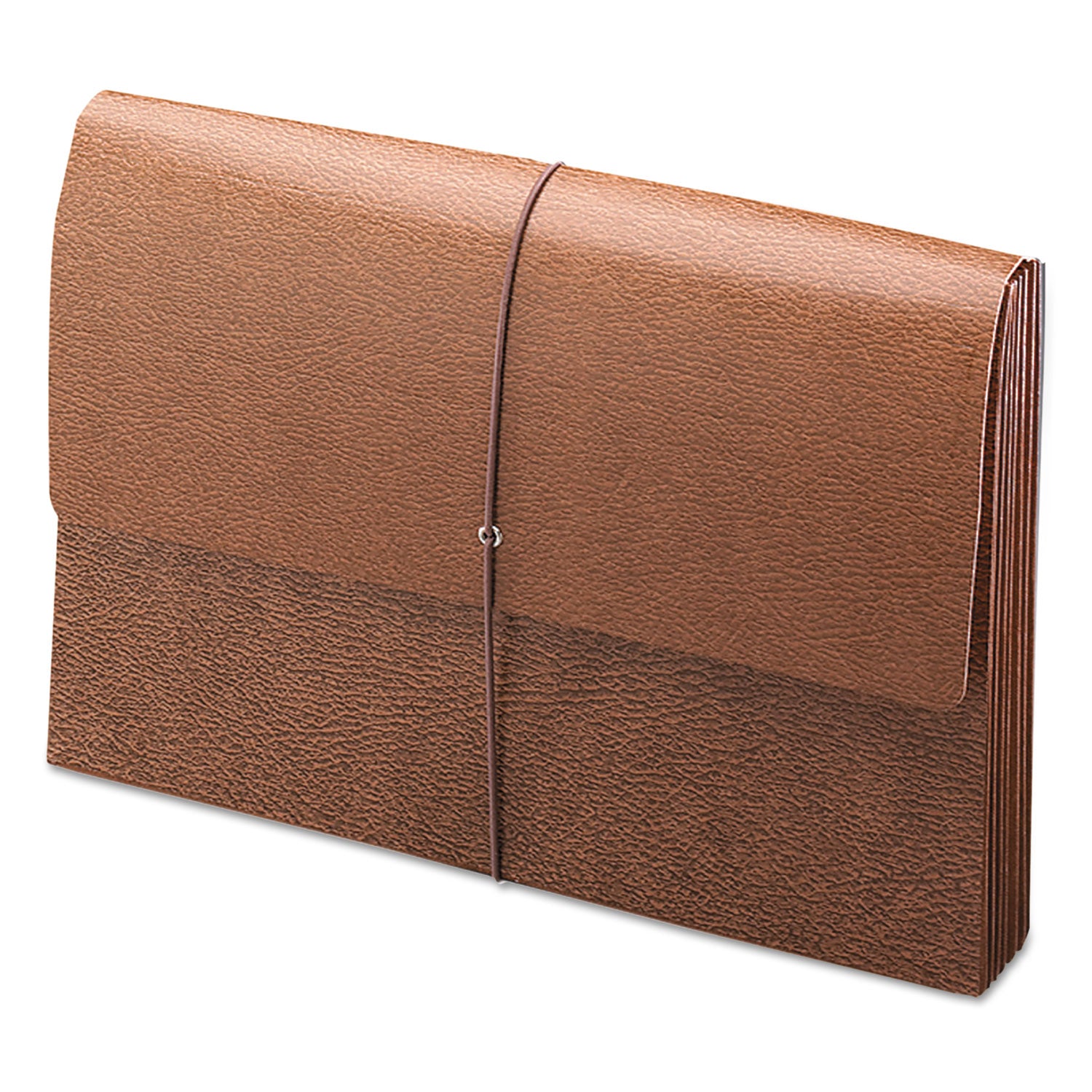 Smead Legal Recycled File Wallet - 8 1/2" x 14" - 3 1/2" Expansion - Redrope - Reinforced Gusset, Elastic Closure, Flap - 30% Recycled - 1 Each