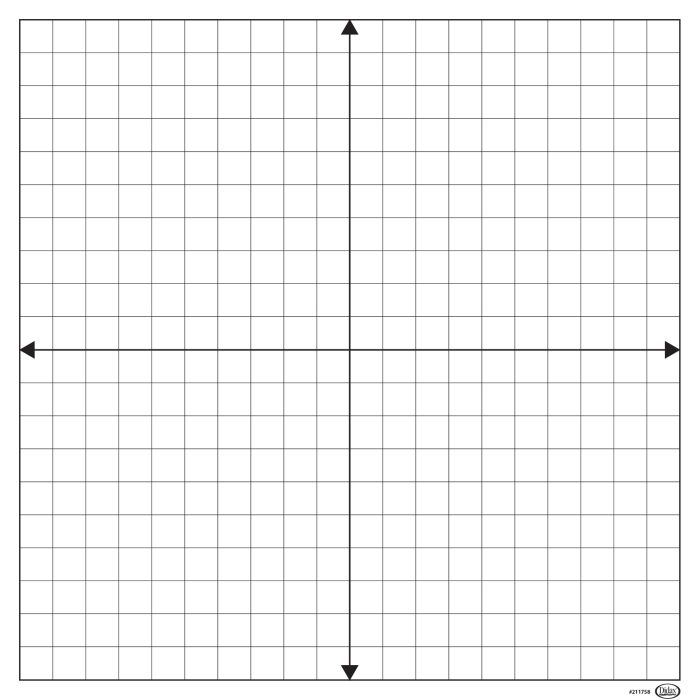 Demonstration Magnetic Dry-Erase Coordinate Grid
