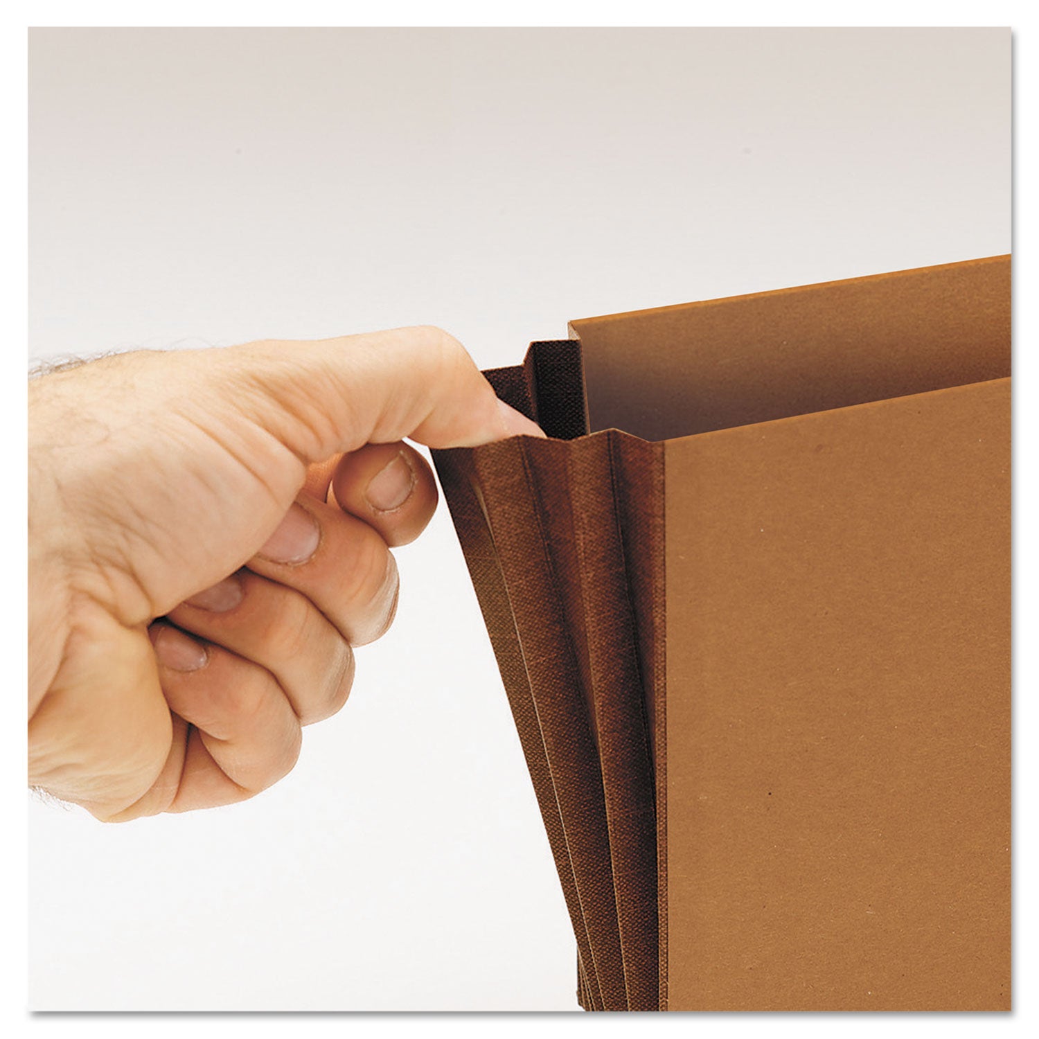Smead Legal Recycled File Wallet - 8 1/2" x 14" - 5 1/4" Expansion - Redrope - Elastic Closure Flap - 30% Recycled - 10 / Box