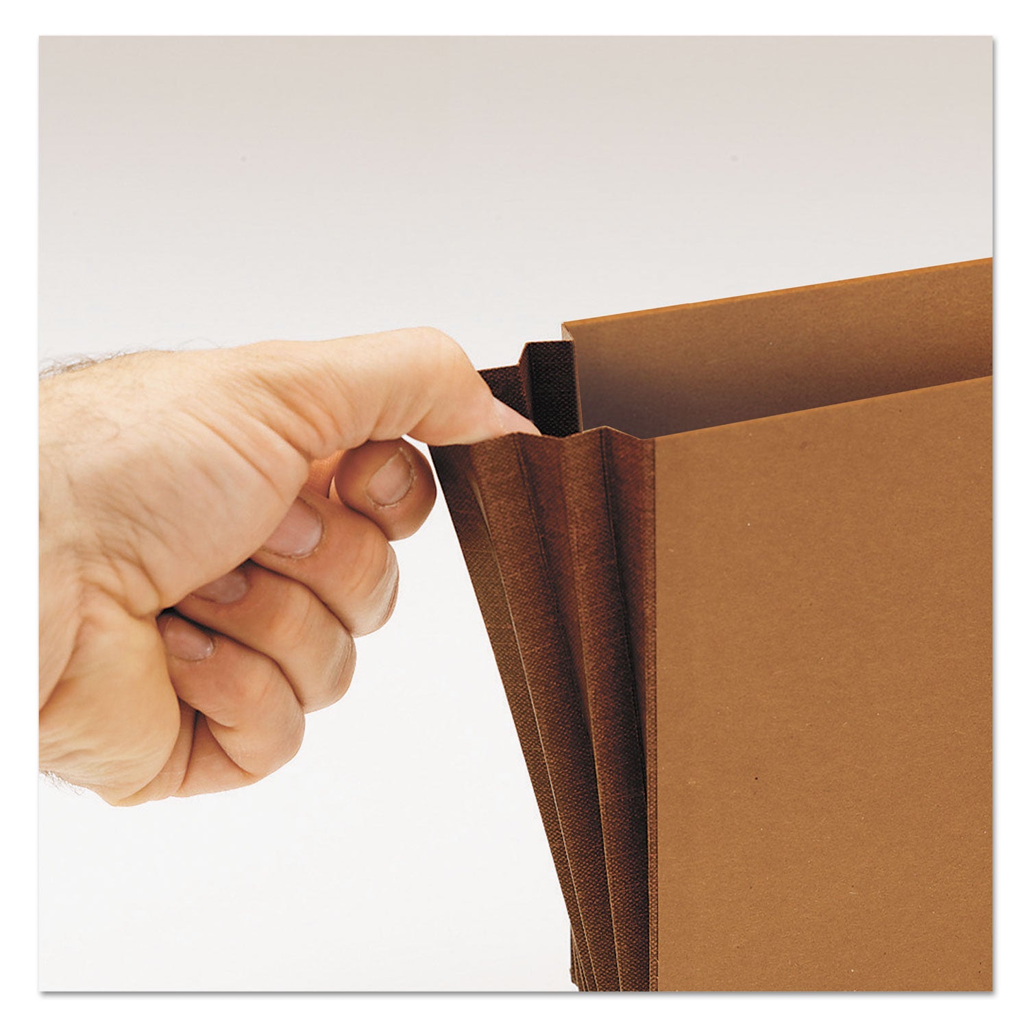 Smead Legal Recycled File Wallet - 8 1/2" x 14" - 5 1/4" Expansion - Top Tab Location - 11 pt. - Redrope - Elastic Closure, Flap, Reinforced Gusset - 30% Recycled - 1 Each