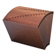 Smead TUFF Letter Recycled Expanding File - 8 1/2" x 11" - 7/8" Expansion - 31 Pocket(s) - Redrope - Reinforced Gusset - 30% Recycled - 1 Each