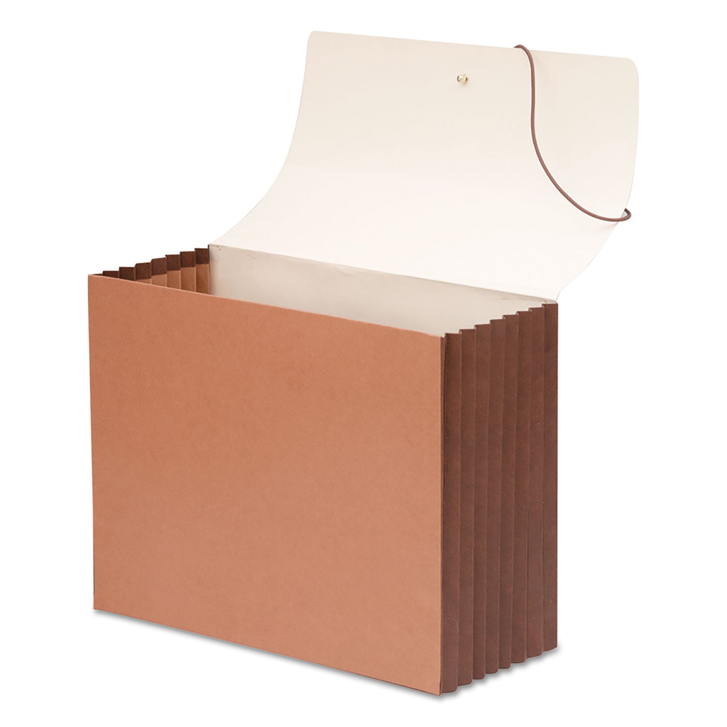 12 3/8" x 10" - 7" Expansion - Top Tab Location - Redrope - Redrope - Tear Resistant, Reinforced Gusset, Elastic Closure, Flap Closure - 30% Recycled - 1 Each
