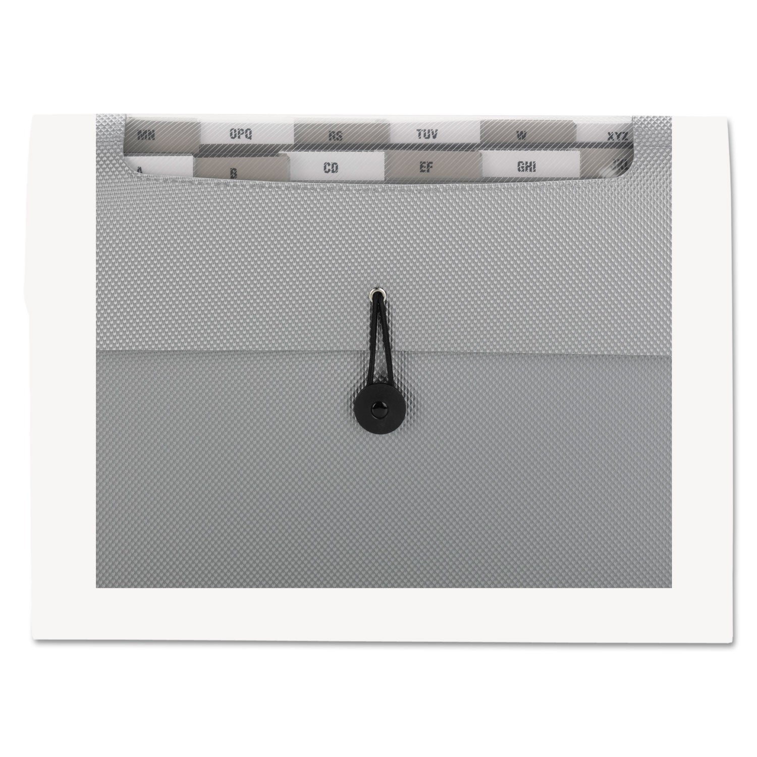 Smead Letter Expanding File - 8 1/2" x 11" - 12 Pocket(s) - Assorted Tab Position - 12 Divider(s) - Polypropylene - Silver - 12 / Carton