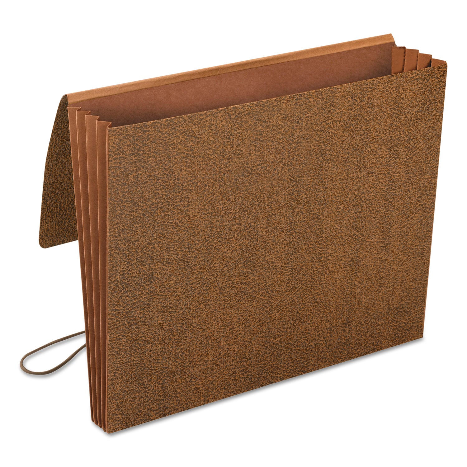 Smead Letter Recycled File Wallet - 8 1/2" x 11" - 3 1/2" Expansion - Redrope - Elastic Closure, Reinforced Gusset, Flap - 30% Recycled - 1 Each