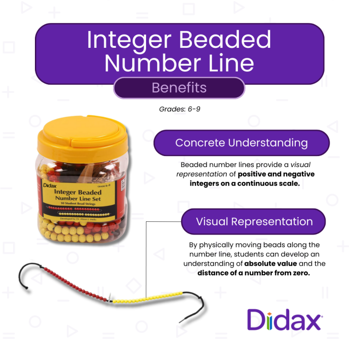 Integer Beaded Number Line Set
