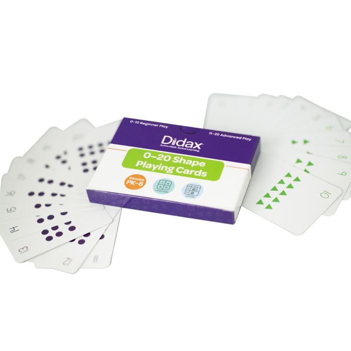 Didax 0-20 Shape Playing Cards