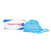 Surgeon Cap, Blue- 100 pcs per Box/5 boxes per Case
